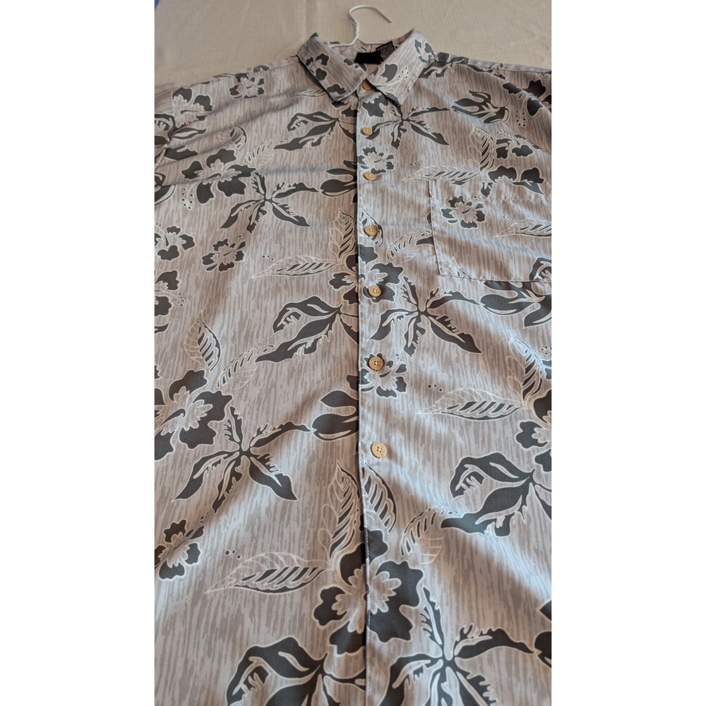 Massini Collection Men's Green Hawaiian Style Shirt short sleeves Size XL